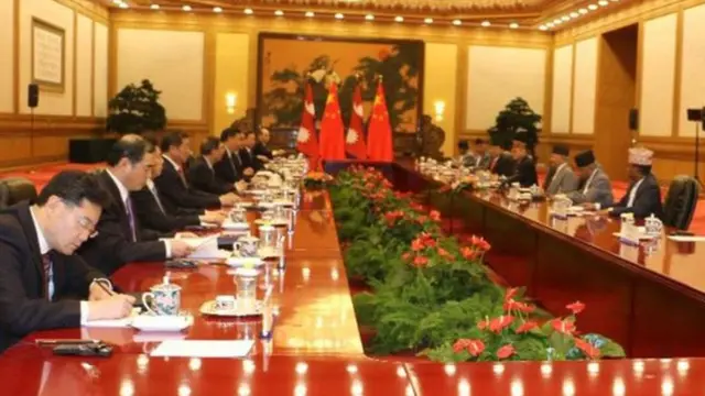 ओली चीन भ्रमण