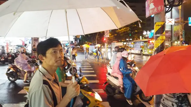 7日の台北にも強い雨が降った