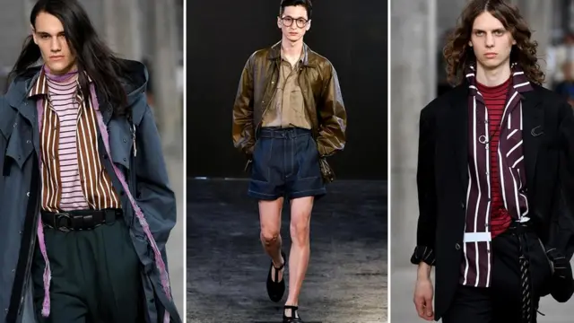 Слева направо: "Ланвен", Э. Тауц, "Ланвен"