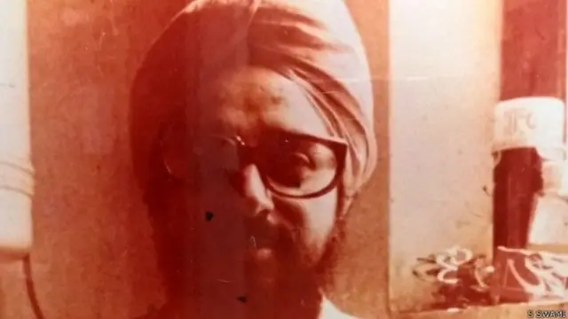 सिख के वेश में सुब्रमणियन स्वामी