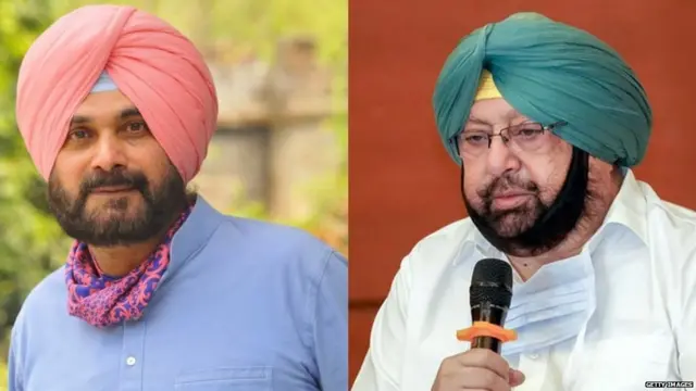 ਨਵਜੋਤ ਸਿੰਘ ਸਿੱਧੂ, ਕੈਪਟਨ ਅਮਰਿੰਦਰ ਸਿੰਘ