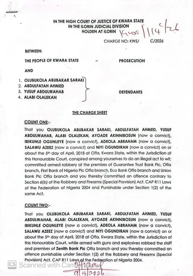 Iwe ipẹjọ Saraki