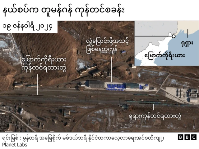 နယ်စပ်က တူမန်ဂန် ကုန်တင်စခန်း 