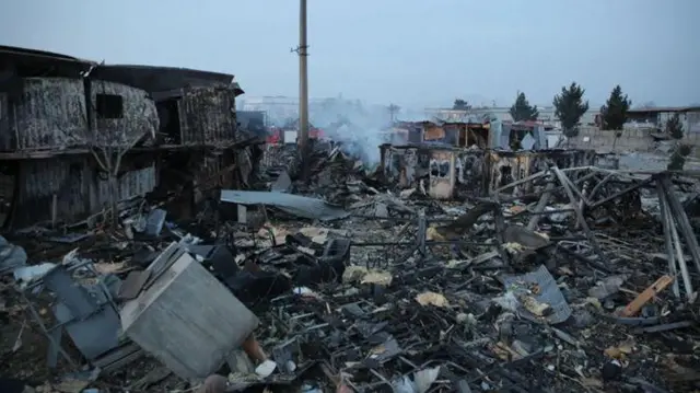 Руїни реабілітаційного центру для наркозалежних у Кабулі після авіаудару