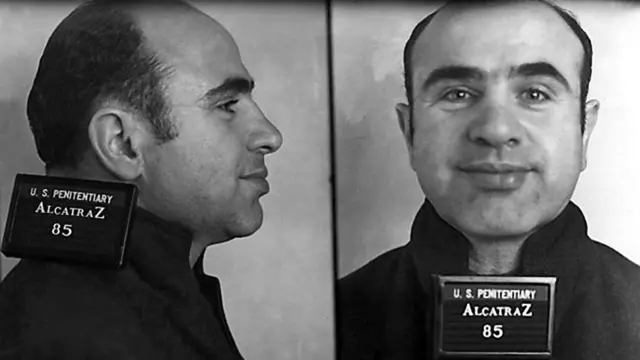 Foto "Al" Capone yang merupakan salah satu narapidana paling terkenal di Alcatraz