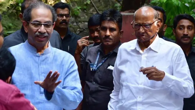 उद्धव ठाकरे और शरद पवार