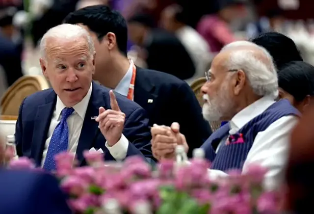 पीएम मोदी के साथ अमेरिका के राष्ट्रपति जो बाइडन 