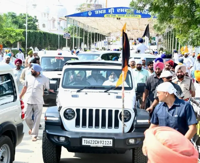 ਤਲਵੰਡੀ ਸਾਬੋ ਤੋਂ ਸੁਖਬੀਰ ਬਾਦਲ ਦਾ ਕਾਫ਼ਲਾ ਰਵਾਨਾ ਹੋਇਆ