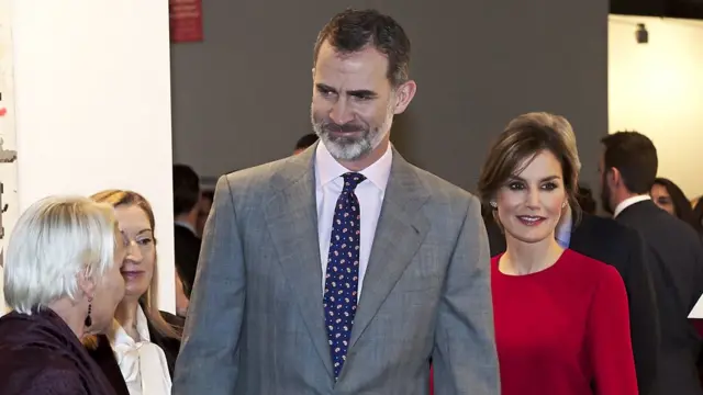 Reyes de España en la inauguarción de ARCO.