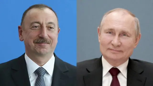 İlham Əliyev Vladimir Putin