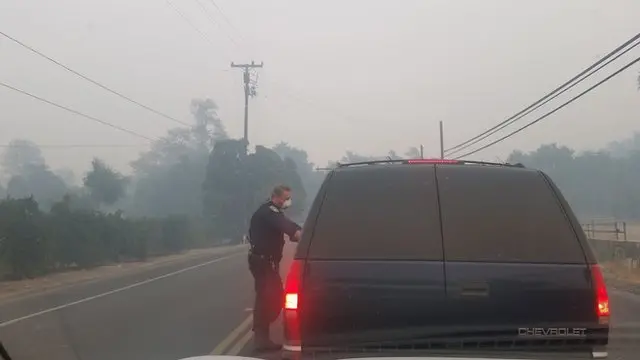 از فردای روز آتش سوزی فقط ساکنان حق گذر از جاده را داشتند