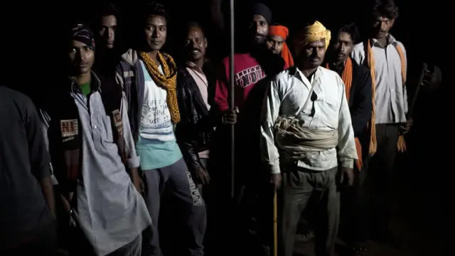 রাজস্থানে একটি গোরক্ষক বাহিনীর টহল