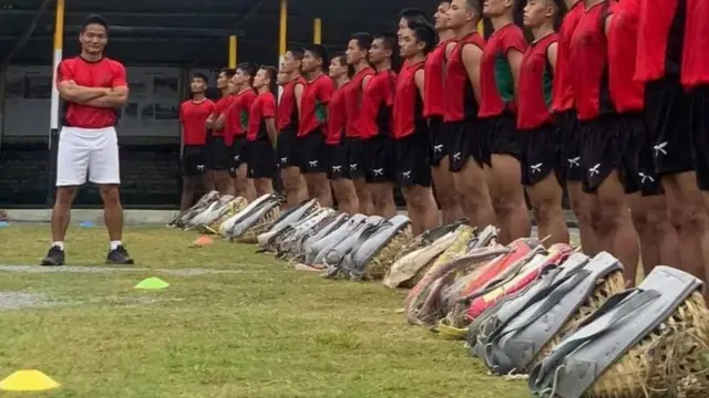 राजधानीको एउटा तालिम केन्द्रमा तालिम लिन तयार युवाहरू