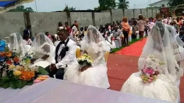 man marries four wives