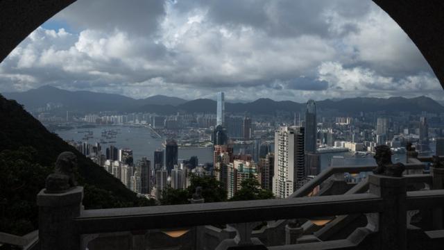 從香港山頂眺望維多利亞港（7/7/2021）
