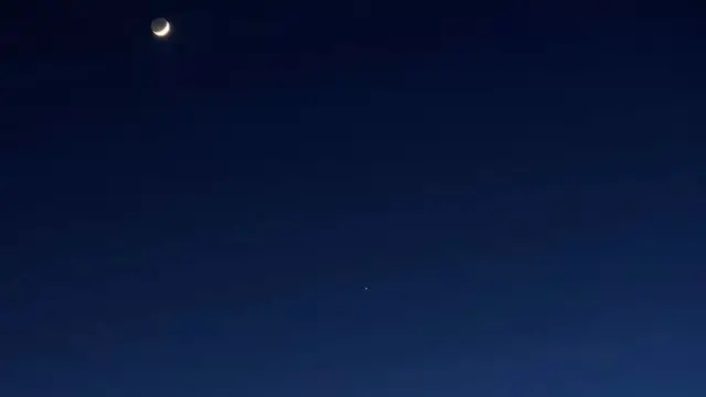 يقترب المشتري والزهرة من بعضهما، وفي الأول من مارس/آذار سيبدو وكأنهما يلمسان بعضهما بعضا