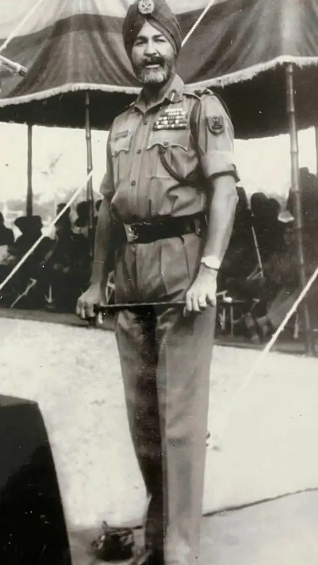 সেনা উর্দিতে শাহবেগ সিং। পারিবারিক সংগ্রহ থেকে