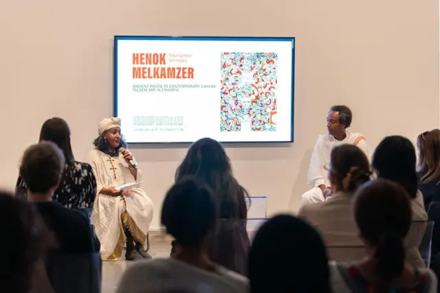 ፕ/ር ኤልሳቤጥ ወልደ ጊዮርጊስ እና ሰዓሊ ሄኖክ መልካምዘር 