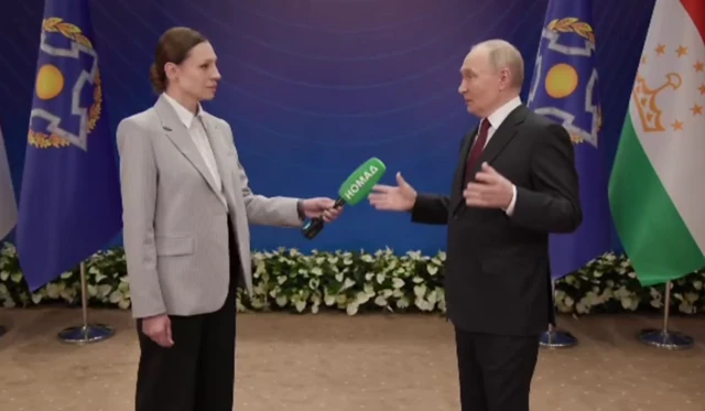 "Номад ТВ" ачылганына бир апта өтө элек Путин телеканалга эксклюзивдик маек берди