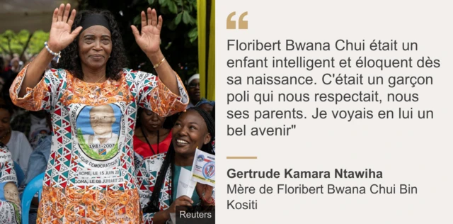 Citation de la maman de Floribert Bwana Chui