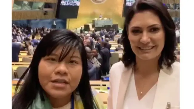 Ysani e Michelle Bolsonaro