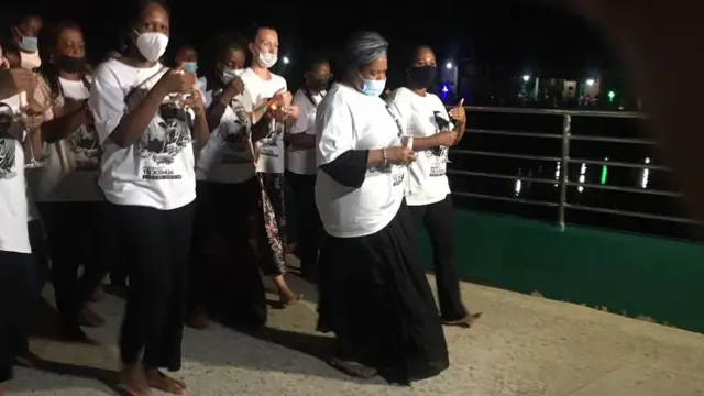 "Prophet TB Joshua burial": Temitope Balogun Joshua wife Evelyn Joshua lead 'funeral candlelight procession' by [Synagogue Church, Emmanuel TV]