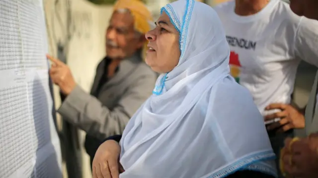 ناخبة كردية