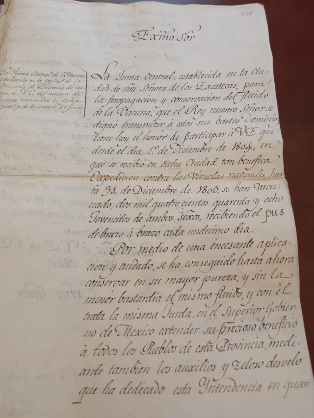 Documentos expedición Balmis