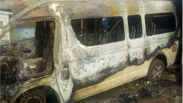 Ụgbọala gbara ọkụ n'Imo steeti