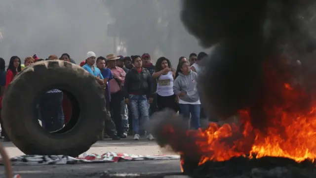 Cierre de calles en México
