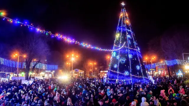 Новорічна ялинка у Запоріжжі