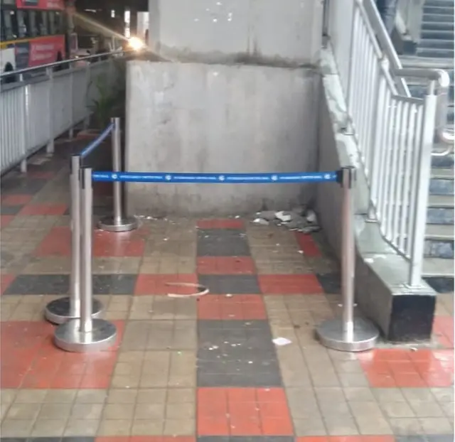 పెచ్చు ఊడి పడిన ప్రాంతం