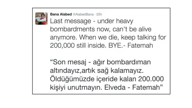 Bana Alamed tweet