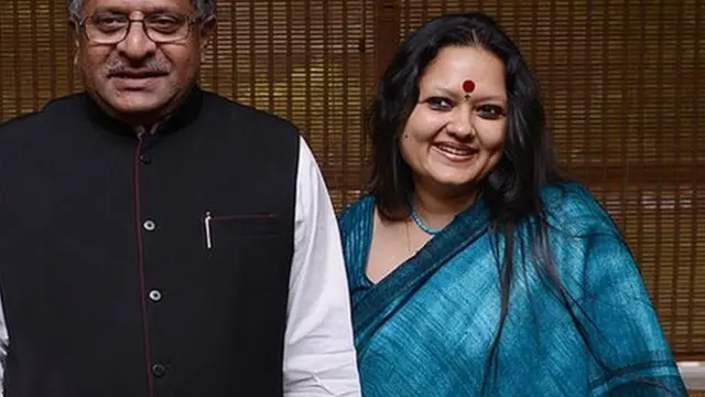 ਰਵੀਸ਼ੰਕਰ ਪ੍ਰਸਾਦ ਨਾਲ ਅੰਖੀ ਦਾਸ