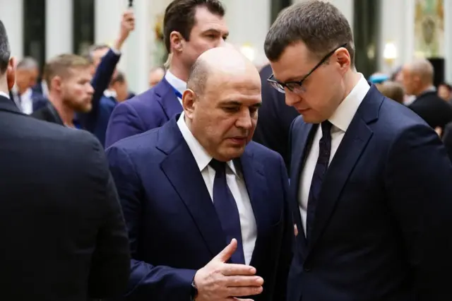 Зарубин с премьером России на каком-то приеме