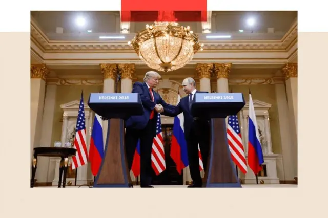 Трамп менен Путин 2018-жылы Хельсинкиде