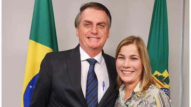 Jair Bolsonaro e Mayra Pinheiro