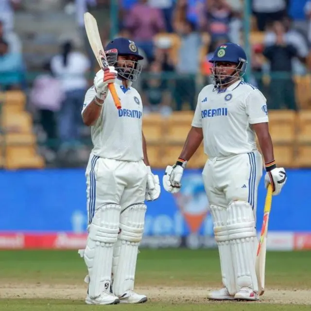 సర్ఫరాజ్ ఖాన్,రిషబ్ పంత్,177 పరుగులు, భాగస్వామ్యం