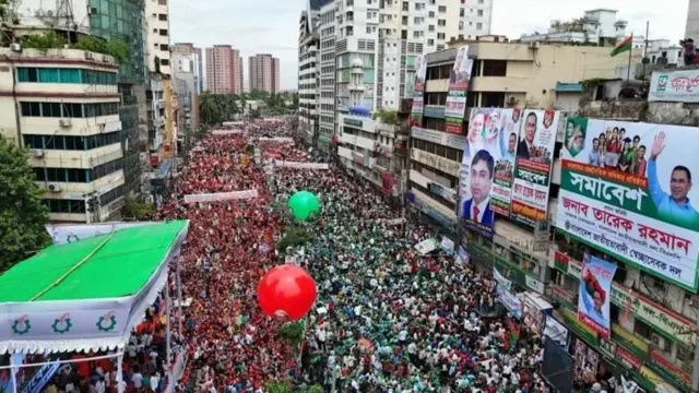 ঢাকার নয়াপল্টনে গত মাসে বিএনপির তিন সংগঠনের সমাবেশ ( ফাইল ছবি)
