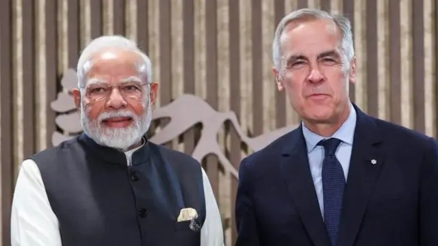 ਪ੍ਰਧਾਨ ਮੰਤਰੀ ਨਰਿੰਦਰ ਮੋਦੀ ਕੈਨੇਡੀਅਨ ਪ੍ਰਧਾਨ ਮੰਤਰੀ ਮਾਰਕ ਕਾਰਨੀ