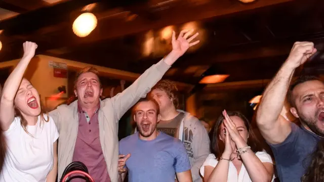 En Pristina, la capital de Albania, celebraron como propio el gol de Shaqiri.