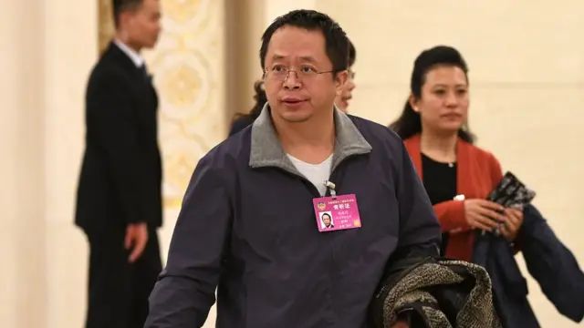 360公司董事长周鸿祎旁听全国政协十二届五次会议