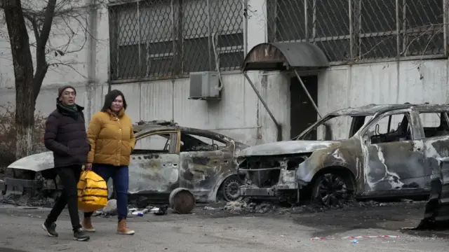 На вулиця Алмати після заворушень