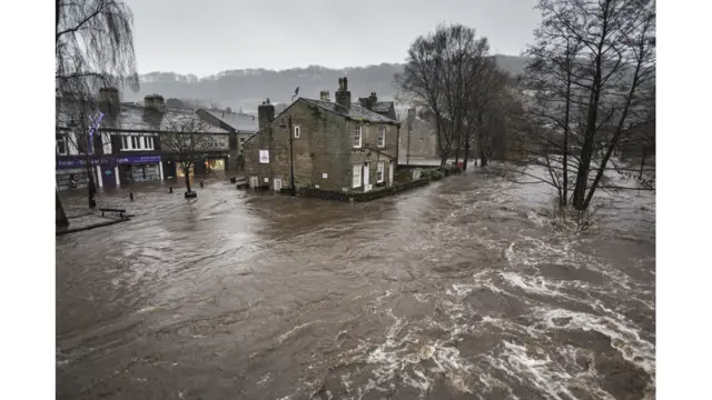 Floods on Boxing Day - Hebden Bridge, West Yorkshire, UK