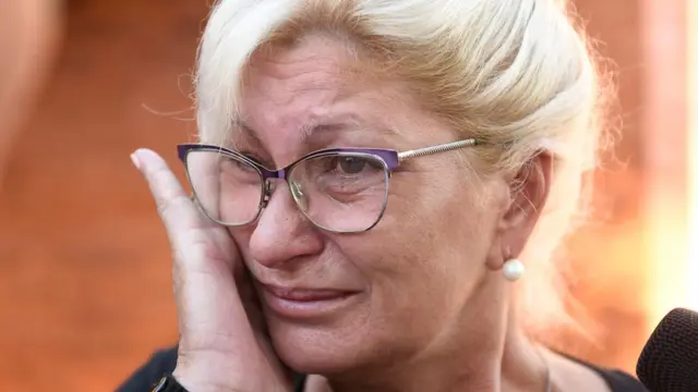 Primer plano de la tía de Emiliano Sala, Mirta Taffarel
