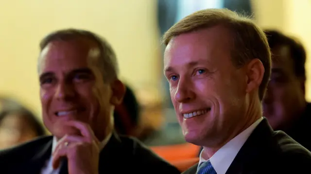 नई दिल्ली में अमेरिका के राजदूत एरिक गार्सेटी और राष्ट्रीय सुरक्षा सलाहकार जेक सुलिवन