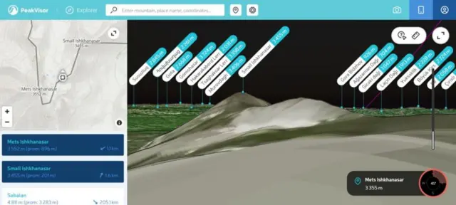 peakvisor, hadisə yeri