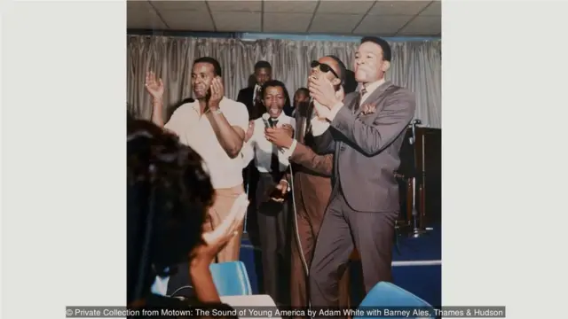 1964年，旺德和蓋伊在底特律一家夜總會。