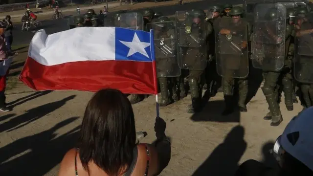 Protesto no Chile