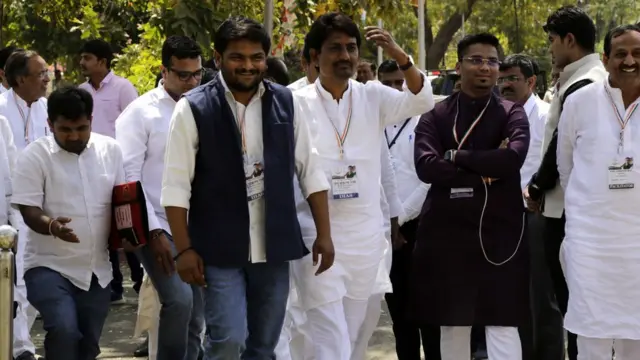 હાર્દિક પટેલ, અલ્પેશ ઠાકોર અને અન્ય નેતાઓ